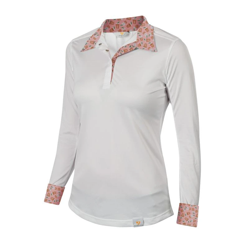 Shires Aubrion Women's Equestrian Style Shirt - Iced Coffee 3 Shires Aubrion Women's Equestrian Style Shirt - Iced Coffee