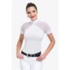 Cavalliera Women's Marielle Short Sleeve Show Shirt - White/White -Equestrian Supplies Shop 644264 800 800
