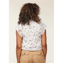 EQL Women's Horizon Rolled Cuff Shirt - Soft White Spring Fever -Equestrian Supplies Shop 644750 800 800