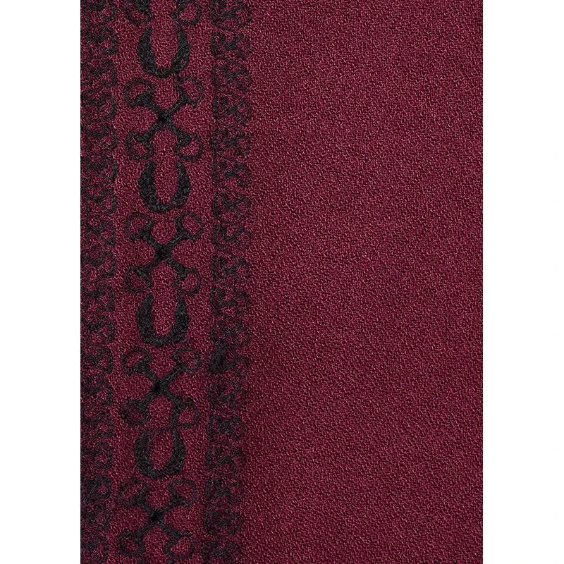 EQL Women's Embroidered EQ Stripe Top - Sangria 7 EQL Women's Embroidered EQ Stripe Top - Sangria - Image 5