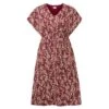 EQL Women's Inspired V-Neck Dress - Sangria Hoofprint Meadow -Equestrian Supplies Shop 645021 800 800