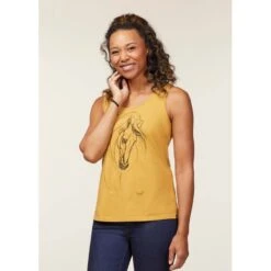 EQL Women's Graceful Horse Tank - Dijon -Equestrian Supplies Shop 645079 800 800