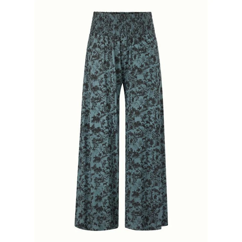 EQL Women's Soft Sweep Wide Leg Print Pant - Bluegrass Countryside 3 EQL Women's Soft Sweep Wide Leg Print Pant - Bluegrass Countryside