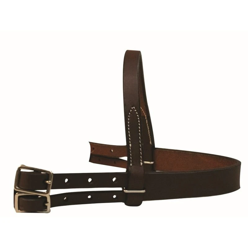 Western Rawhide Plain Pony Bridle With Reins - Dark Brown 3 Western Rawhide Plain Pony Bridle With Reins - Dark Brown
