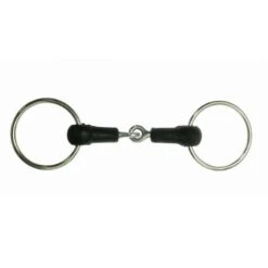 Korsteel Hard Rubber Jointed Loose Ring Snaffle Bit