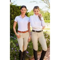 RJ Classics Women's Sadie 37.5 Short Sleeve Show Shirt - White/Daisies -Equestrian Supplies Shop 649057 800 800