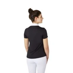 B Vertigo Women's Kayla Laced Short Sleeved Show Shirt - Dark Navy -Equestrian Supplies Shop 649947 800 800