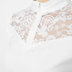 B Vertigo Women's Kayla Laced Short Sleeved Show Shirt - Brilliant White 10 B Vertigo Women's Kayla Laced Short Sleeved Show Shirt - Brilliant White -Equestrian Supplies Shop 650101 800 800