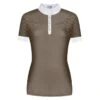 Fair Play Women's Alexis Short Sleeve Competition Shirt - Taupe Grey -Equestrian Supplies Shop 654965 800 800