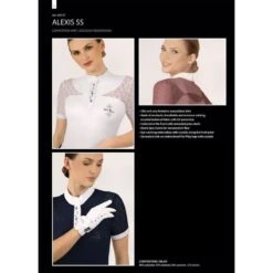 Fair Play Women's Alexis Short Sleeve Competition Shirt - White -Equestrian Supplies Shop 655022 800 800