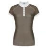 Fair Play Women's Anita Short Sleeve Competition Shirt - Taupe Grey -Equestrian Supplies Shop 655154 800 800
