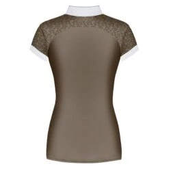 Fair Play Women's Anita Short Sleeve Competition Shirt - Taupe Grey -Equestrian Supplies Shop 655155 800 800