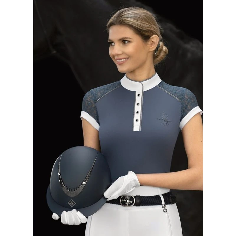 Fair Play Women's Anita Short Sleeve Competition Shirt - Steel Blue 5 Fair Play Women's Anita Short Sleeve Competition Shirt - Steel Blue - Image 3