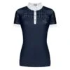 Fair Play Women's Aiko Short Sleeve Competition Shirt - Navy -Equestrian Supplies Shop 655468 800 800
