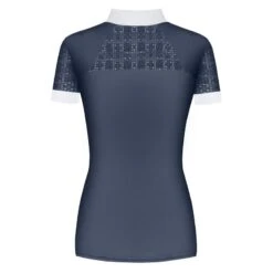 Fair Play Women's Aiko Short Sleeve Competition Shirt - Steel Blue 7 Fair Play Women's Aiko Short Sleeve Competition Shirt - Steel Blue -Equestrian Supplies Shop 655487 800 800