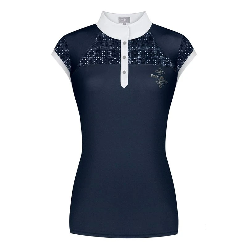 Fair Play Women's Aiko Sleeveless Competition Shirt - Navy 3 Fair Play Women's Aiko Sleeveless Competition Shirt - Navy