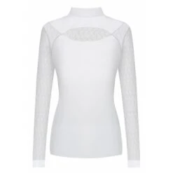 Fair Play Women's Alexis Long Sleeve Competition Shirt - White -Equestrian Supplies Shop 655809 800 800