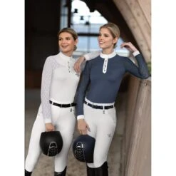 Fair Play Women's Alexis Long Sleeve Competition Shirt - White -Equestrian Supplies Shop 655810 800 800