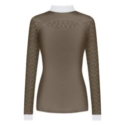 Fair Play Women's Alexis Long Sleeve Competition Shirt - Taupe Grey -Equestrian Supplies Shop 655865 800 800