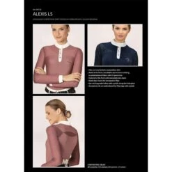 Fair Play Women's Alexis Long Sleeve Competition Shirt - Taupe Grey -Equestrian Supplies Shop 655866 800 800