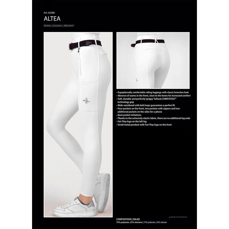 Fair Play Women's Altea Full Seat Tights - Black 5 Fair Play Women's Altea Full Seat Tights - Black - Image 3