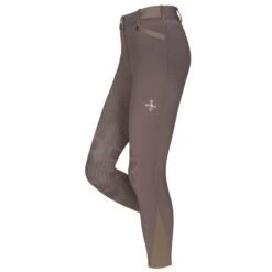 Fair Play Women's Johanna Knee Patch Breeches - Taupe Grey