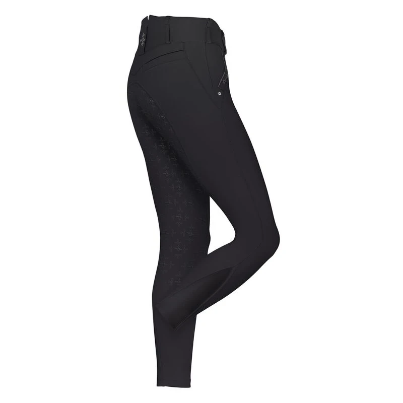 Fair Play Women's Jasmine Fleur Full Seat Breeches - Black 4 Fair Play Women's Jasmine Fleur Full Seat Breeches - Black - Image 2