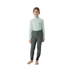 Horze Kids' Samara Full Seat Breeches - Goblin Blue -Equestrian Supplies Shop 659629 800 800
