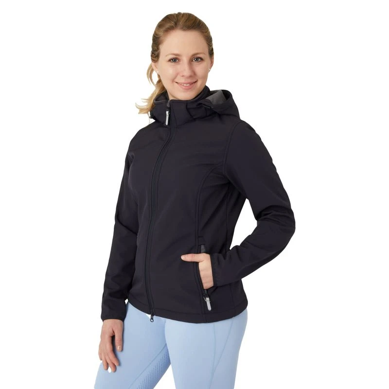 Horze Women's Trisha Softshell Jacket - Dark Navy 4 Horze Women's Trisha Softshell Jacket - Dark Navy - Image 2