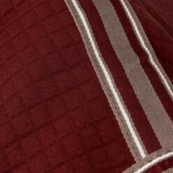 Horze Kenya Soft Neck Waffle Cooler Blanket - Rhubarb Dark Red -Equestrian Supplies Shop 659750 800 800