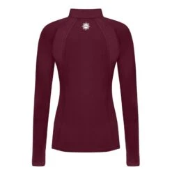 Fair Play Women's Paula Long Sleeve Tech Shirt - Burgundy -Equestrian Supplies Shop 664682 800 800