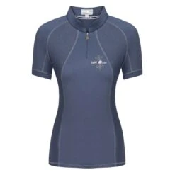 Fair Play Women's Paula Short Sleeve Tech Shirt - Steel Blue