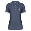 Fair Play Women's Alina Short Sleeve Polo Shirt - Steel Blue -Equestrian Supplies Shop 665253 800 800