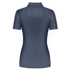 Fair Play Women's Alina Short Sleeve Polo Shirt - Steel Blue -Equestrian Supplies Shop 665254 800 800