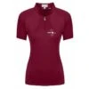 Fair Play Women's Paula Short Sleeve Tech Shirt - Burgundy -Equestrian Supplies Shop 665265 800 800