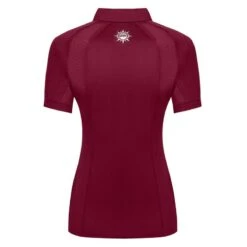 Fair Play Women's Paula Short Sleeve Tech Shirt - Burgundy -Equestrian Supplies Shop 665266 800 800