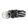 Fair Play Joel Stripe Belt - Black/Blue Steel -Equestrian Supplies Shop 666067 800 800