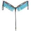Western Rawhide Country Legend Beaded Inlay Breastcollar W/Fringe - Brown/Turquoise -Equestrian Supplies Shop 666222 800 800