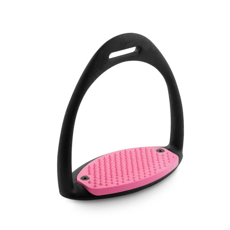 Royal Rider Easy Stirrups - Black/Pink Pad 3 Royal Rider Easy Stirrups - Black/Pink Pad