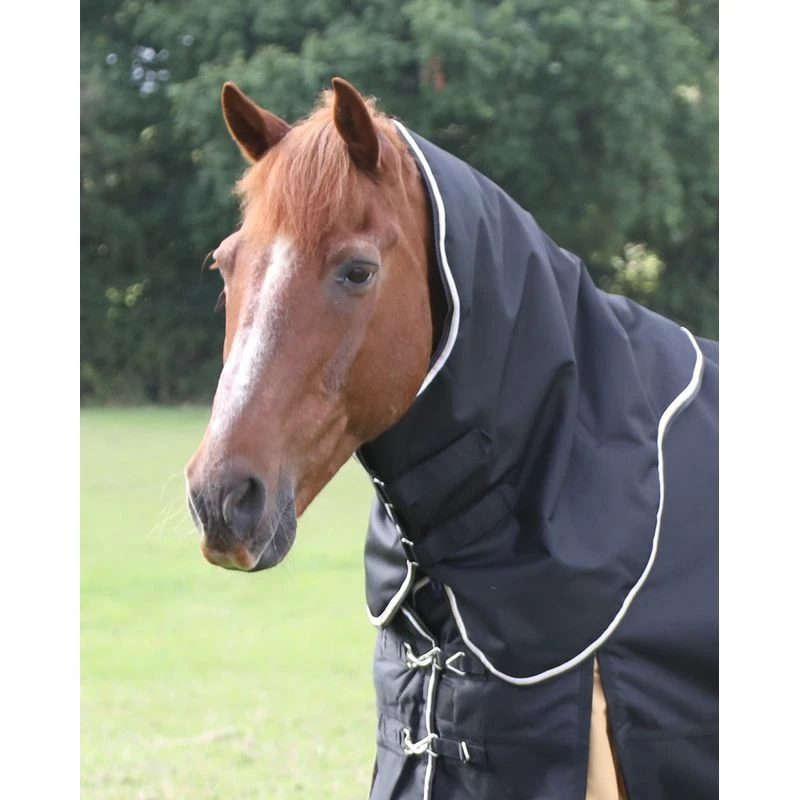Shires Highlander Plus 200G Neck Cover - Black/Gold 3 Shires Highlander Plus 200G Neck Cover - Black/Gold