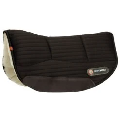 T3 WoolBack Ortho Impact Round Skirt Pad W/Shims - Black