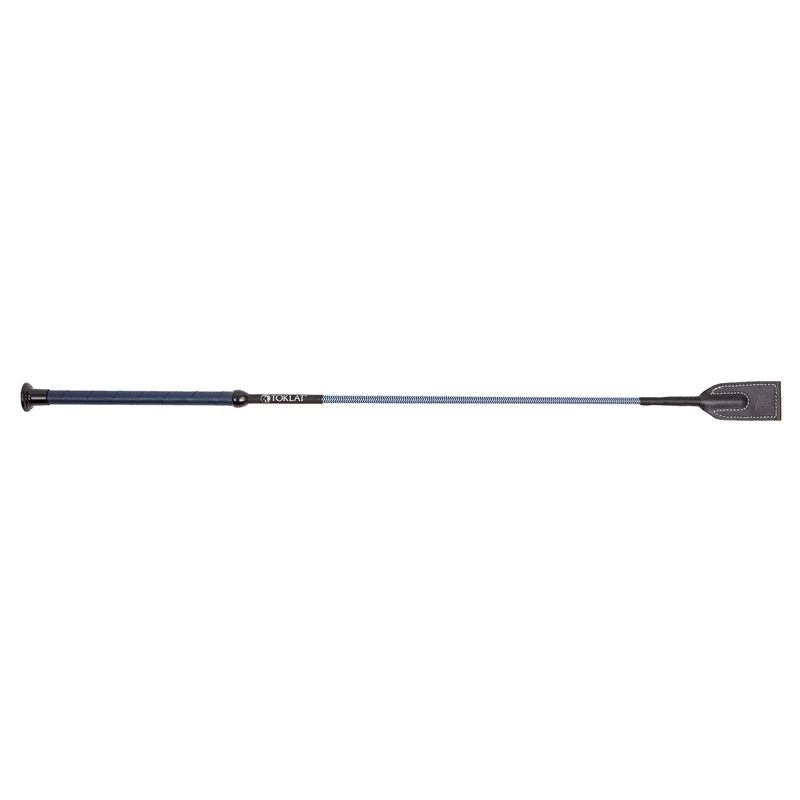 Toklat Faux Leather Handle Crop - Navy 3 Toklat Faux Leather Handle Crop - Navy