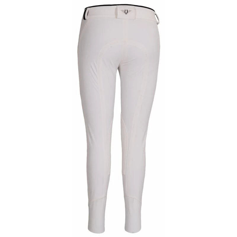 TuffRider Women's Sprint Knee Patch Breeches - White/Black 4 TuffRider Women's Sprint Knee Patch Breeches - White/Black - Image 2