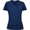 RJ Classics Women's Liza Short Sleeve Tech Tee Shirt - Navy -Equestrian Supplies Shop 679518 800 800