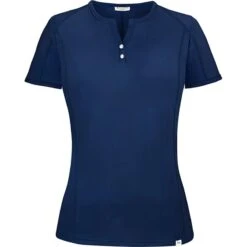 RJ Classics Women's Liza Short Sleeve Tech Tee Shirt - Navy