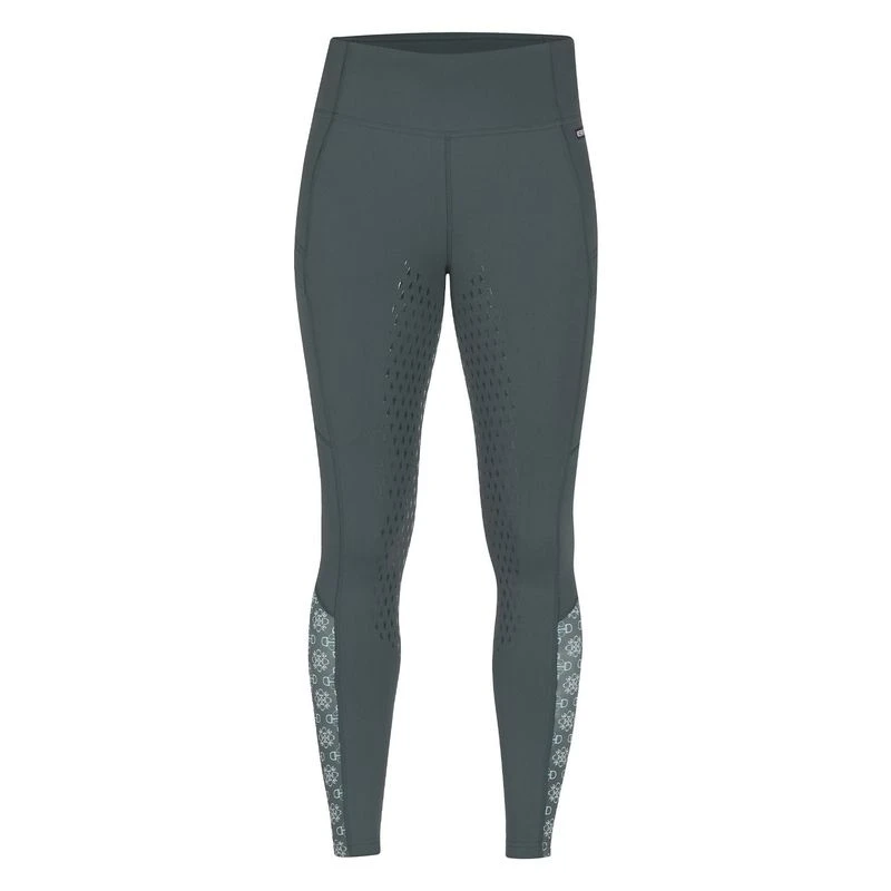 Kerrits Women's Thermo Tech Full Leg Tights - Spruce/Spruce Bit Of Frost 3 Kerrits Women's Thermo Tech Full Leg Tights - Spruce/Spruce Bit Of Frost