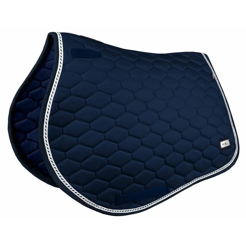Fair Play Hexagon Jump Saddle Pad - Navy 3 Fair Play Hexagon Jump Saddle Pad - Navy