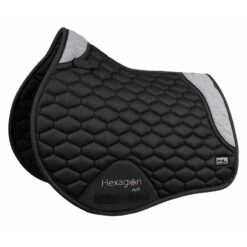 Fair Play Hexagon Air Mesh Jump Saddle Pad - Black/Grey