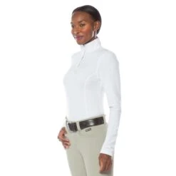 Kerrits Women's Winter Circuit Show Shirt - White/Bits N Crops -Equestrian Supplies Shop 681318 800 800