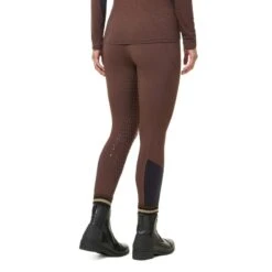Kerrits Women's Thermo Tech 2.0 Extended Grip Tights - Leather/Black -Equestrian Supplies Shop 681866 800 800